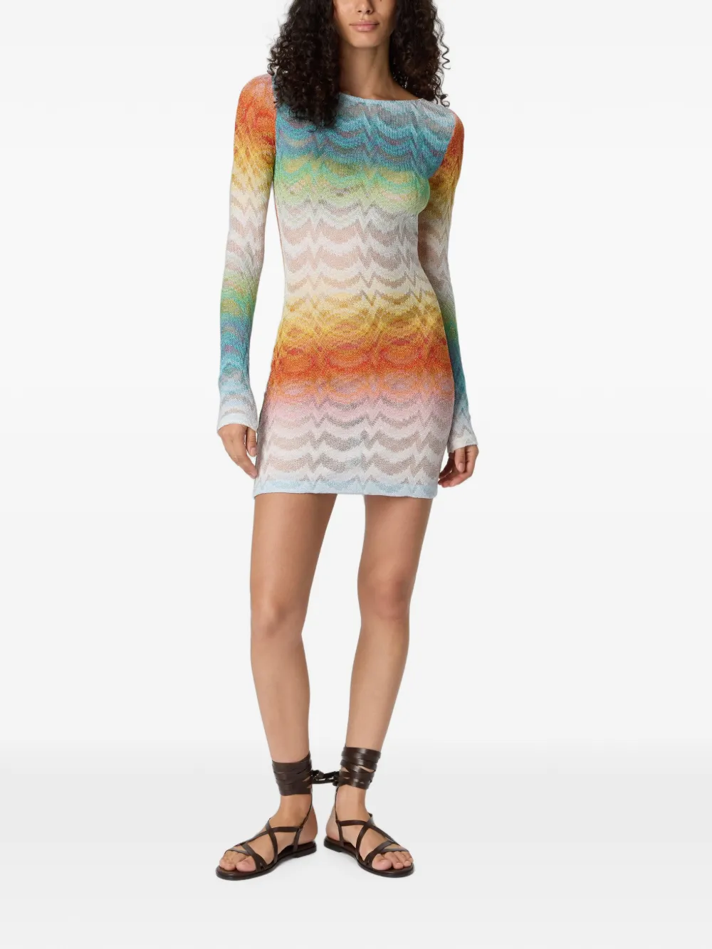 Missoni Mini-jurk met lange mouwen Wit