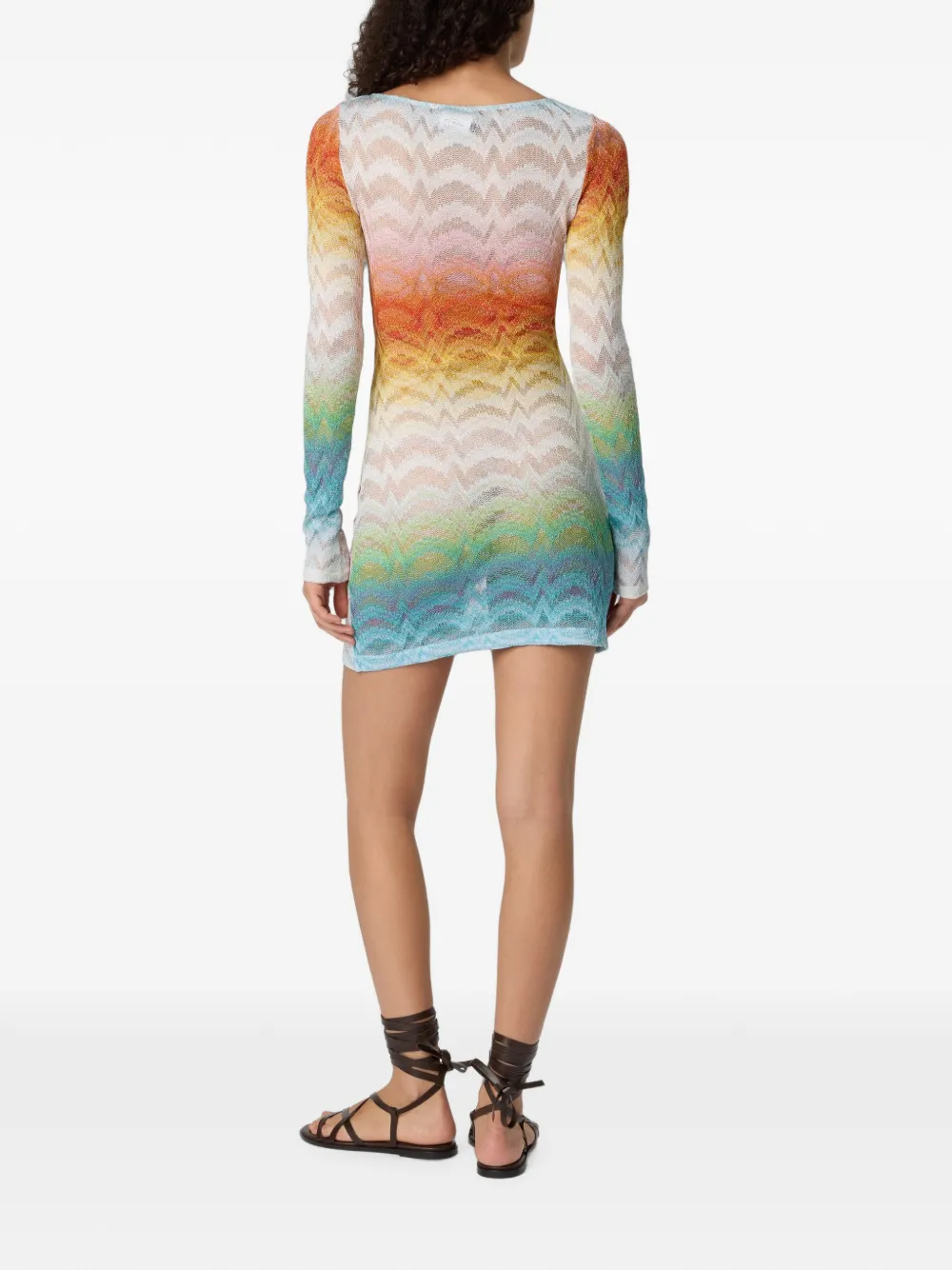 Missoni Mini-jurk met lange mouwen Wit