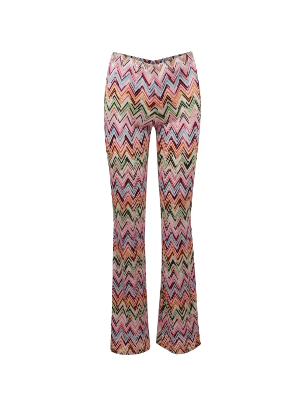 Missoni Flared-leg Trousers in Pink