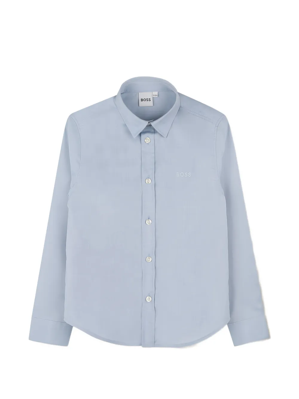 BOSS Kidswear buttoned long-sleeve shirt - Blu