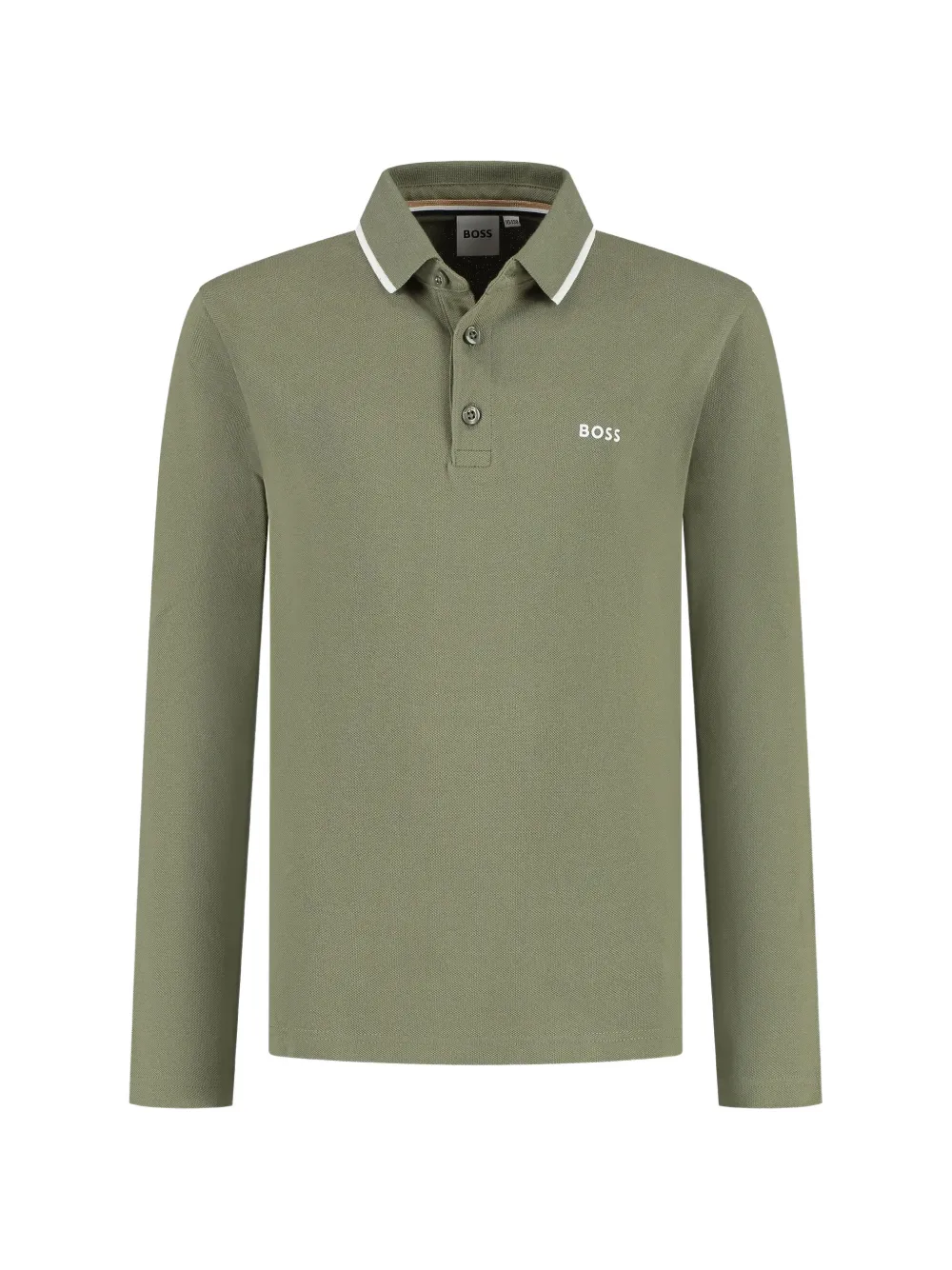 BOSS Kidswear long-sleeve polo shirt - Verde