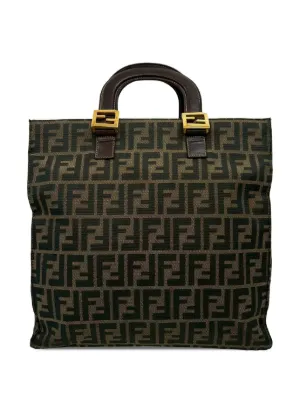 Fendi Pre-Owned 20th Century Small Zucca Canvas Twins Tote  display picture 2