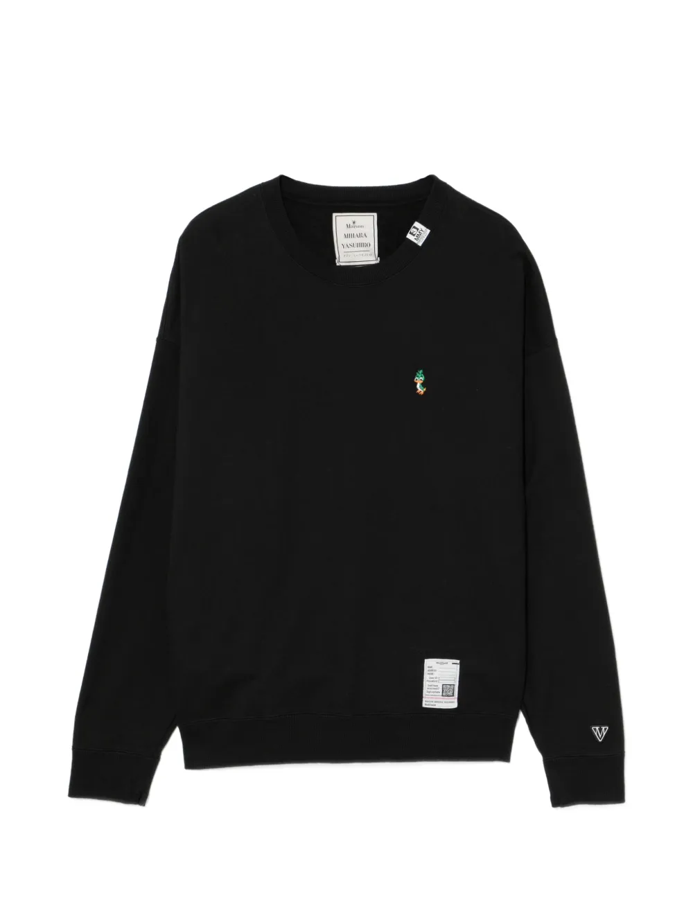 Maison MIHARA YASUHIRO Felpa con ricamo - Nero