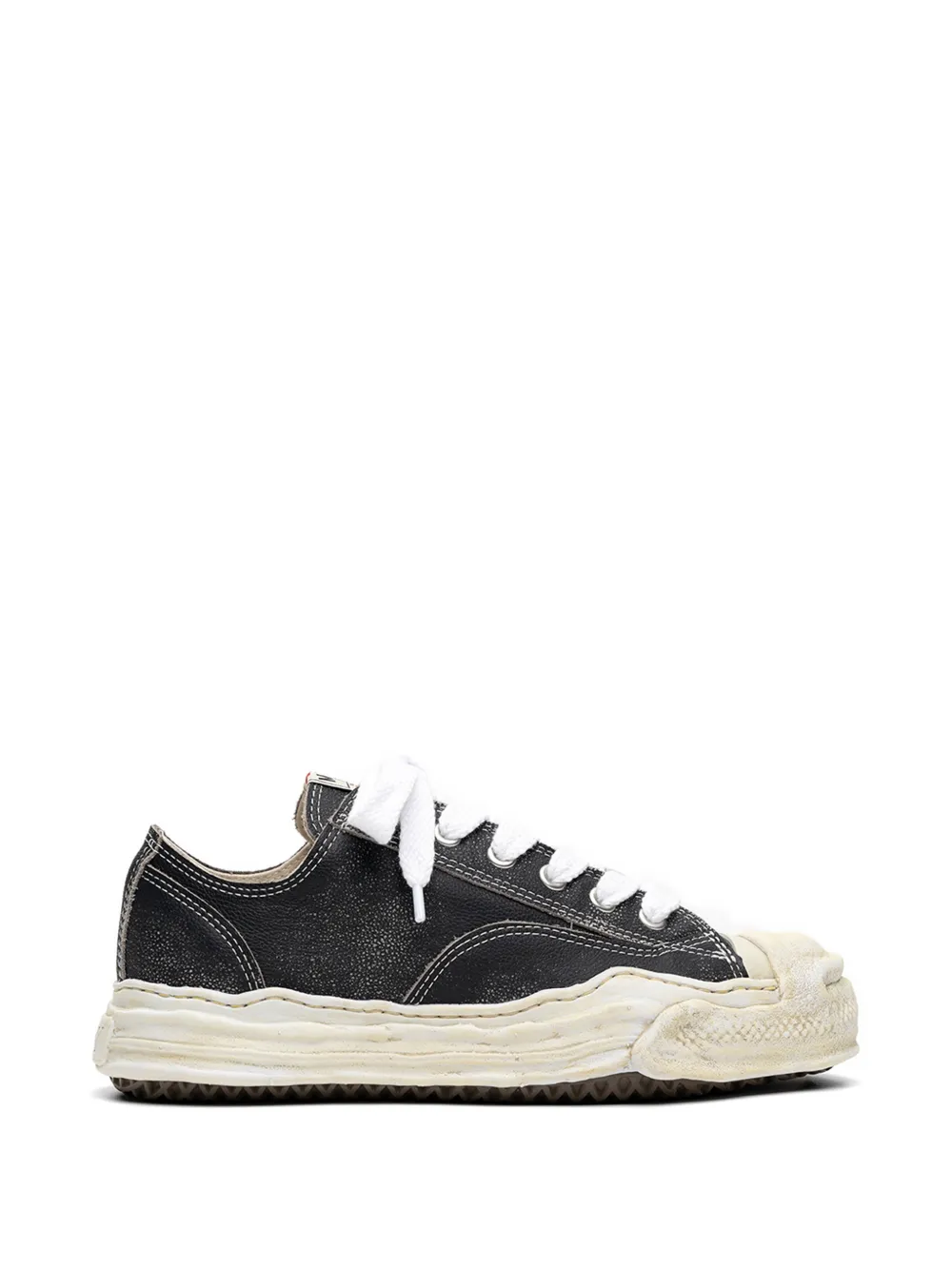 Maison MIHARA YASUHIRO Hank og sole shrink leather sneakers - Schwarz