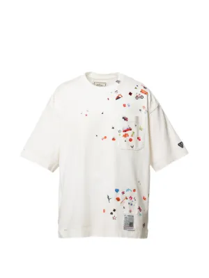 graphic-print distressed t-shirt 2