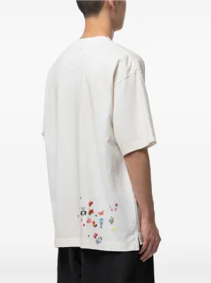 graphic-print distressed t-shirt 5