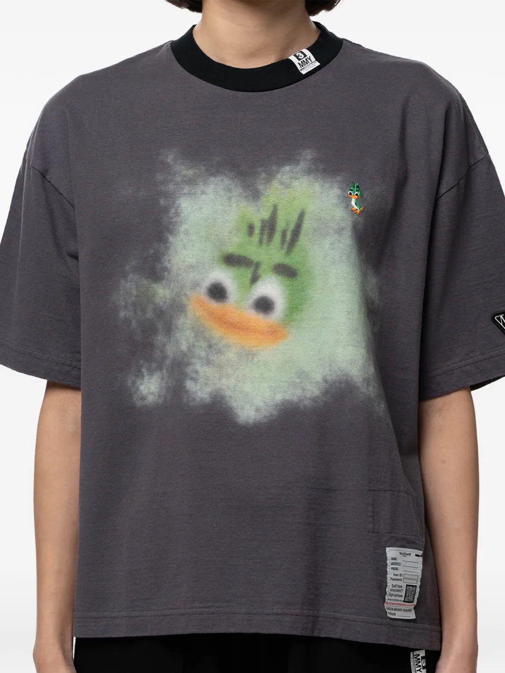 Maison MIHARA YASUHIRO T-shirt met print Grijs