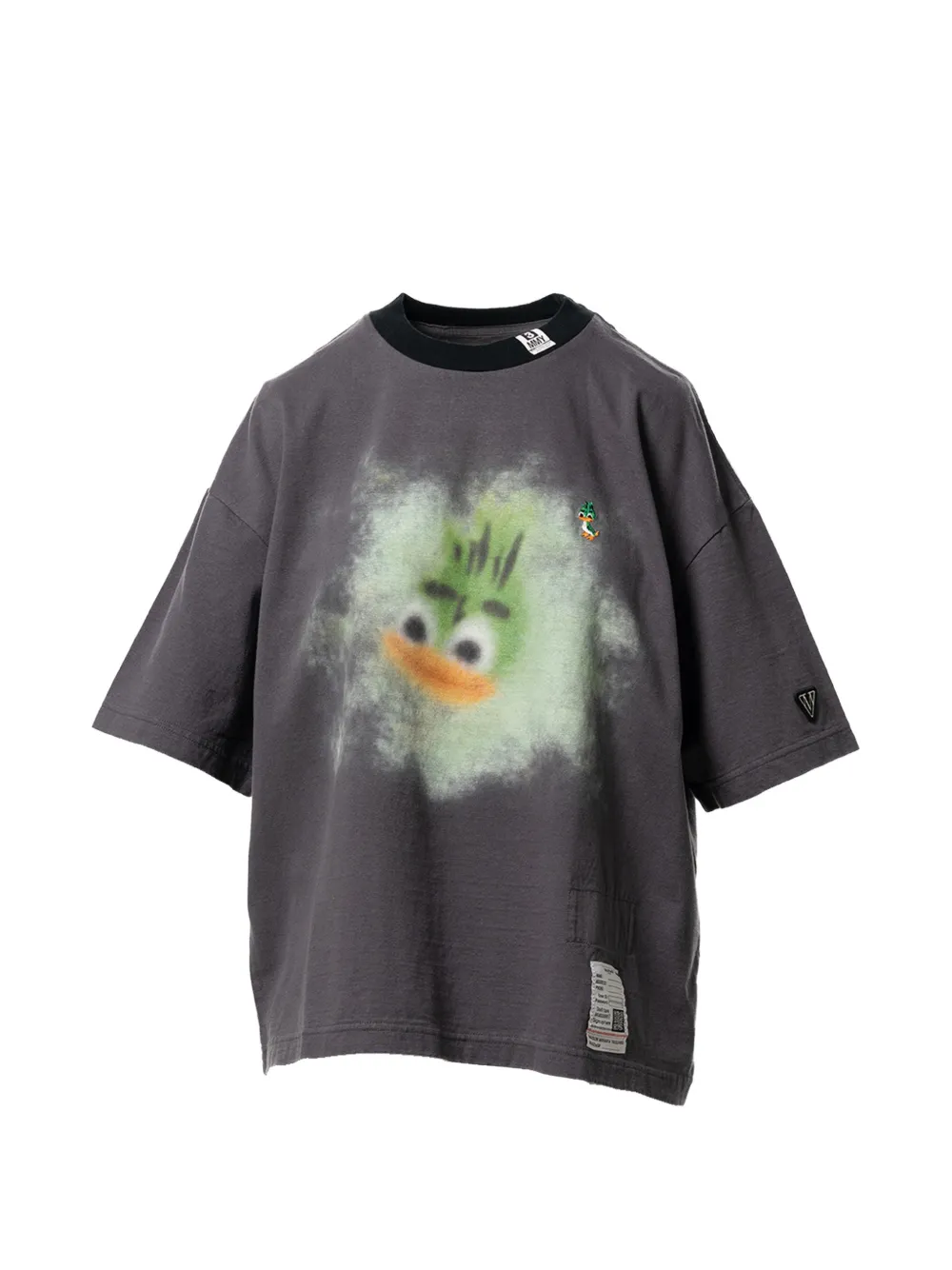 Maison MIHARA YASUHIRO printed ringer t-shirt - Grau