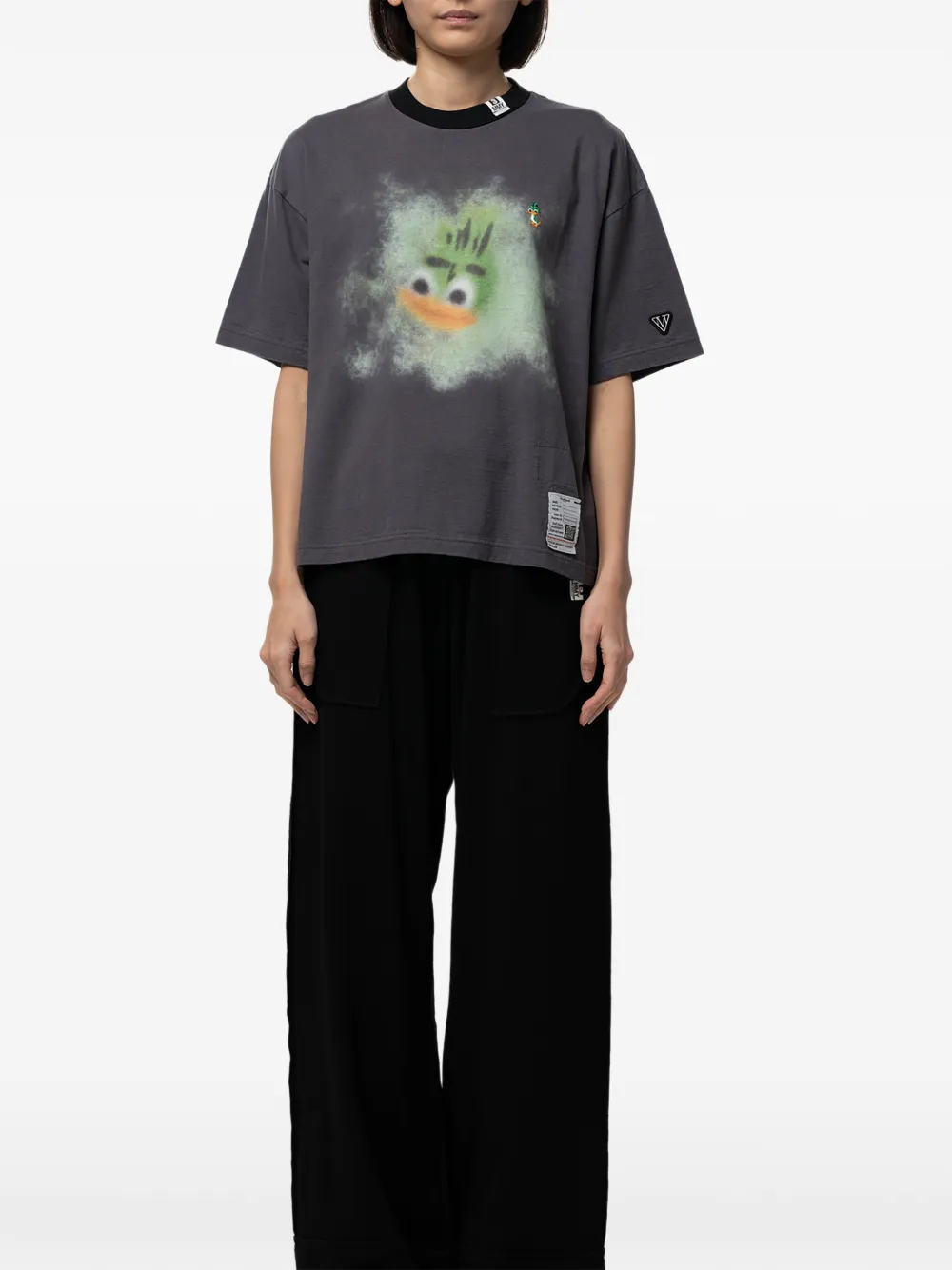 Maison MIHARA YASUHIRO T-shirt met print Grijs