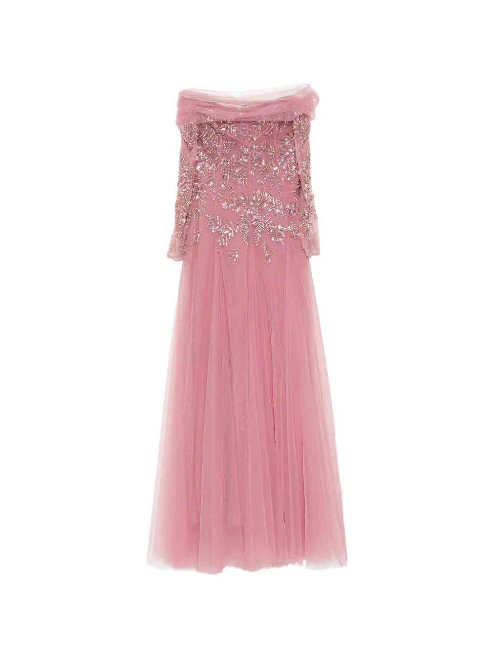 Zuhair Murad Abito lungo con decorazione - Rosa
