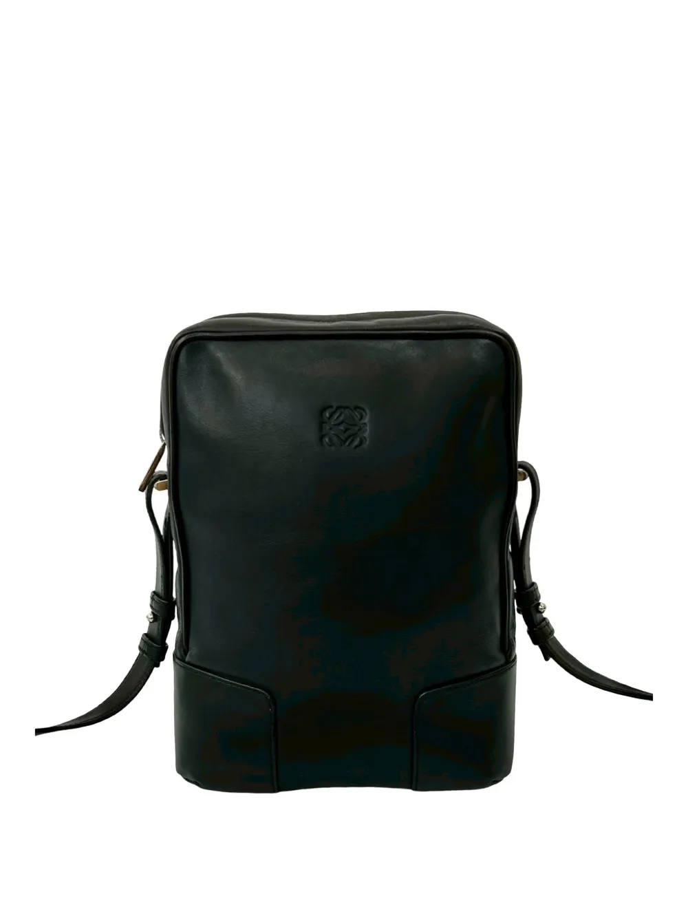 Loewe Pre-Owned 2010-2026 Leather Anagram crossbody bag - Nero