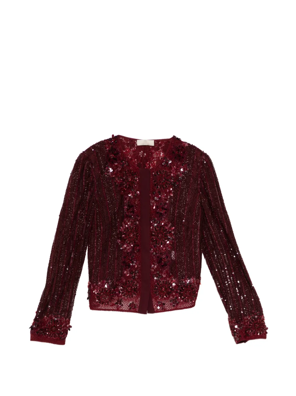 Elie Saab Giacca con paillettes - Rosso