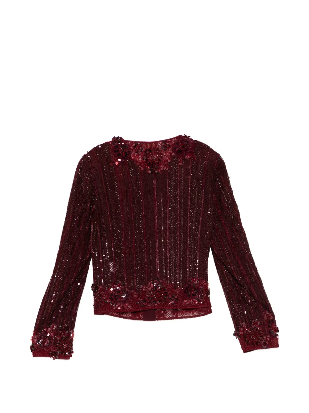  Elie Saab Sequin-embellished Jacket - Red 