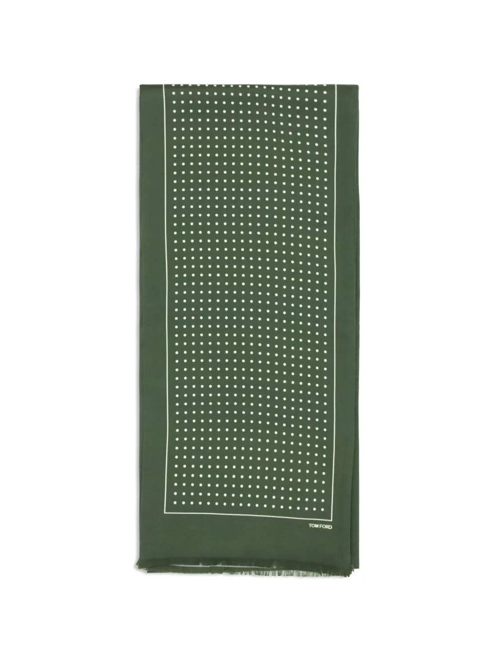 TOM FORD polka-dot scarf - Verde