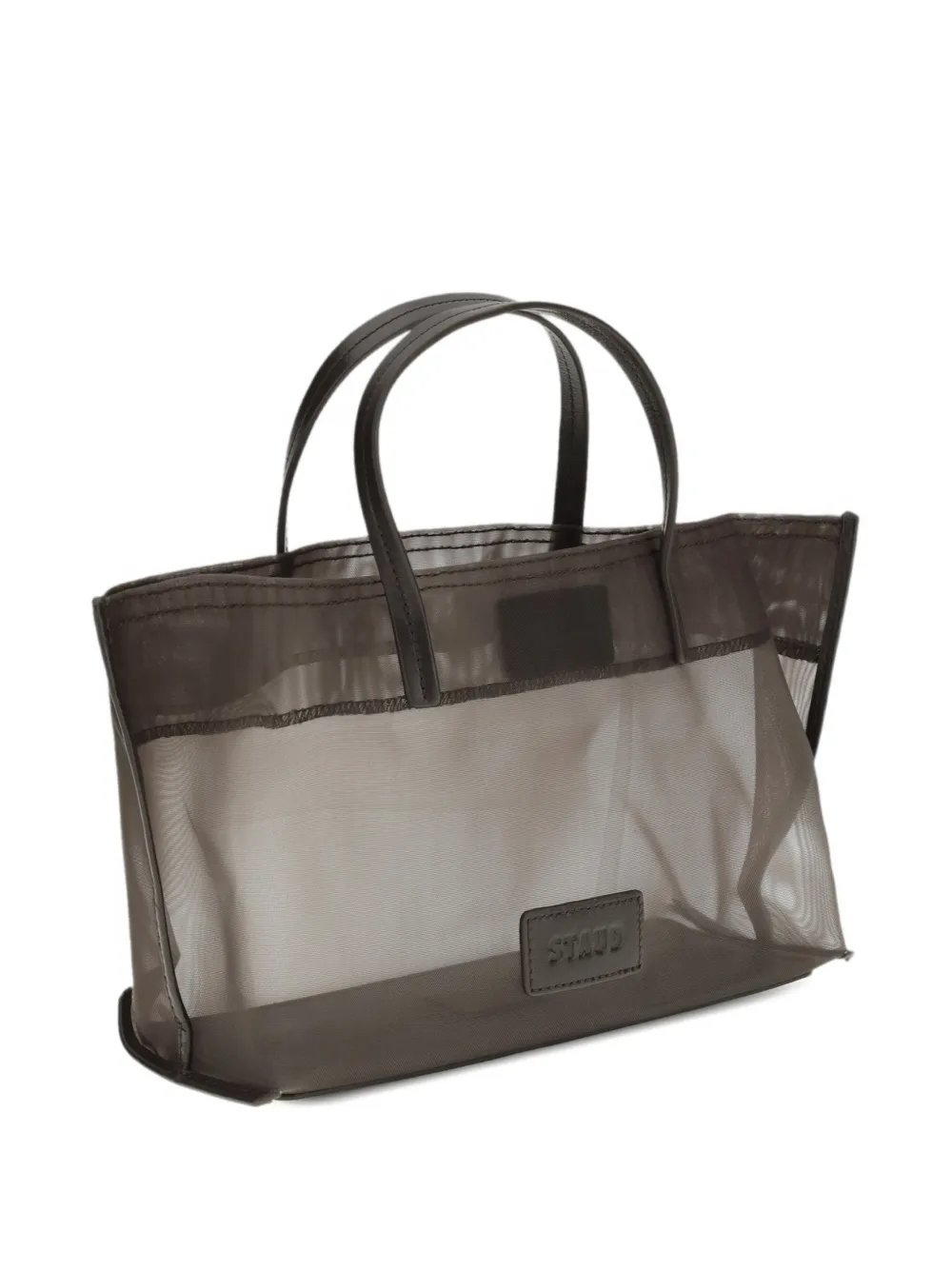  Staud Christos Mini Mesh Tote Bag - Brown 