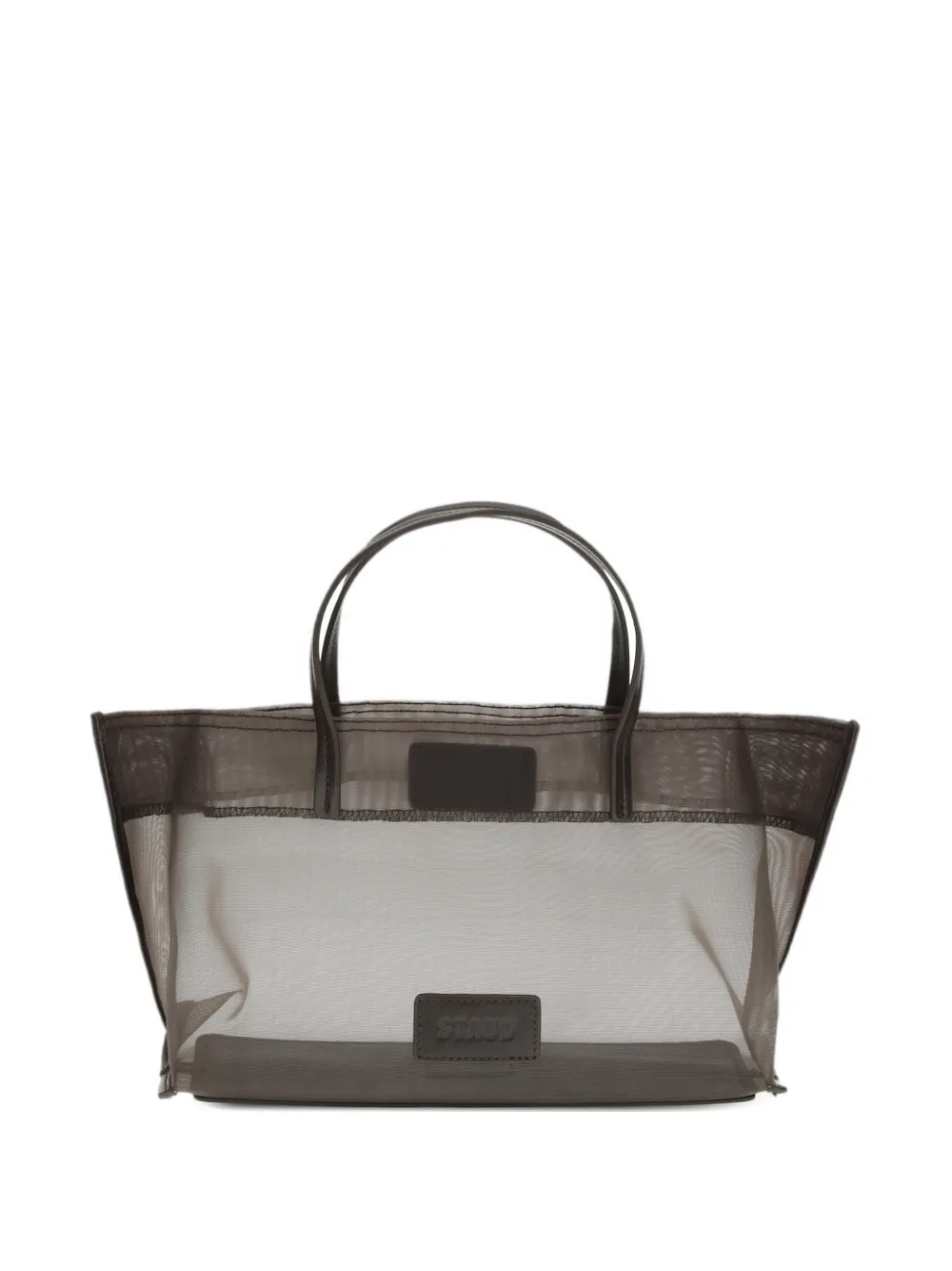 STAUD Christos mini mesh tote bag - Marrone