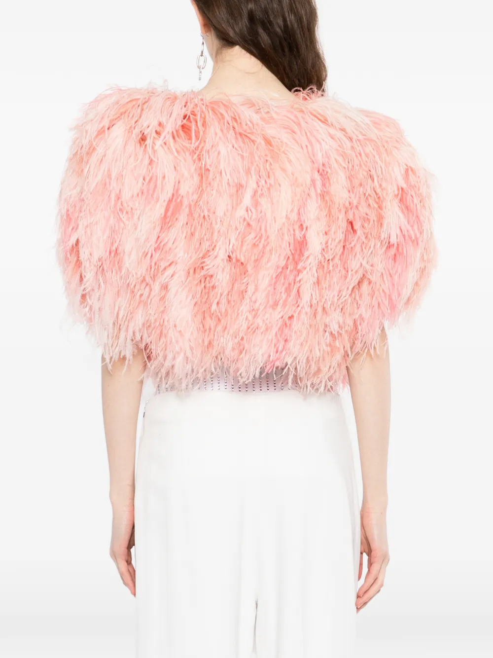 Feather-Embellished Jacket