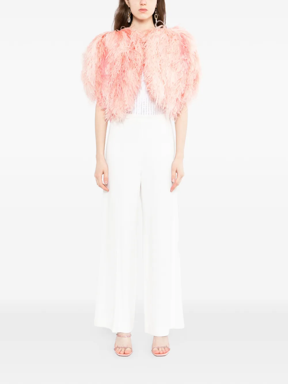 Feather-Embellished Jacket