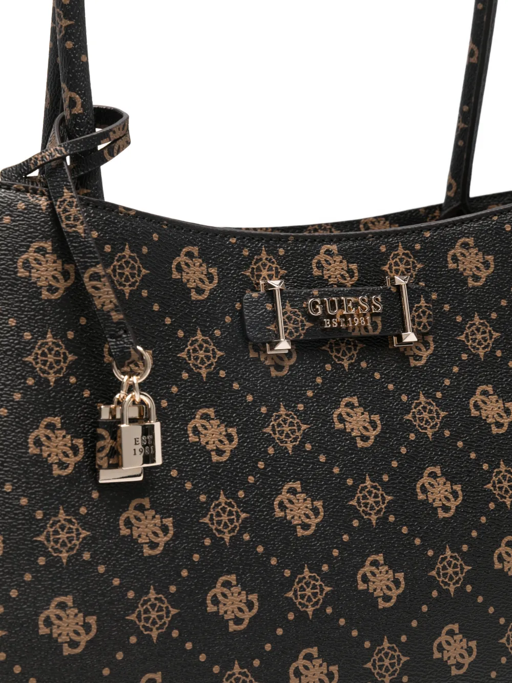 GUESS USA Carrie Monogram shopper Bruin