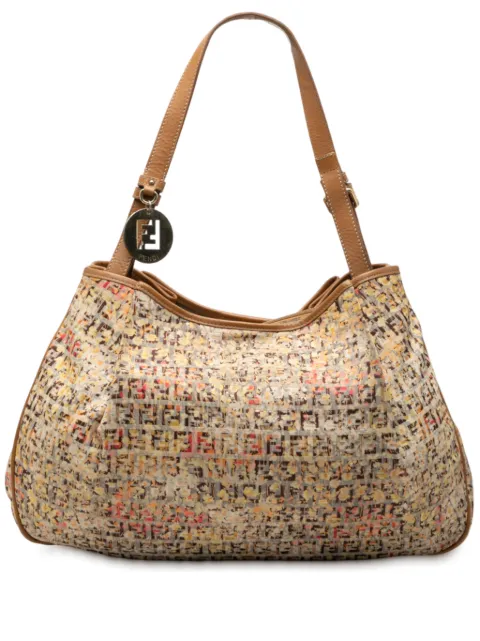 Fendi Pre-Owned 2010-2025 Zucchino Canvas Floral shoulder bag