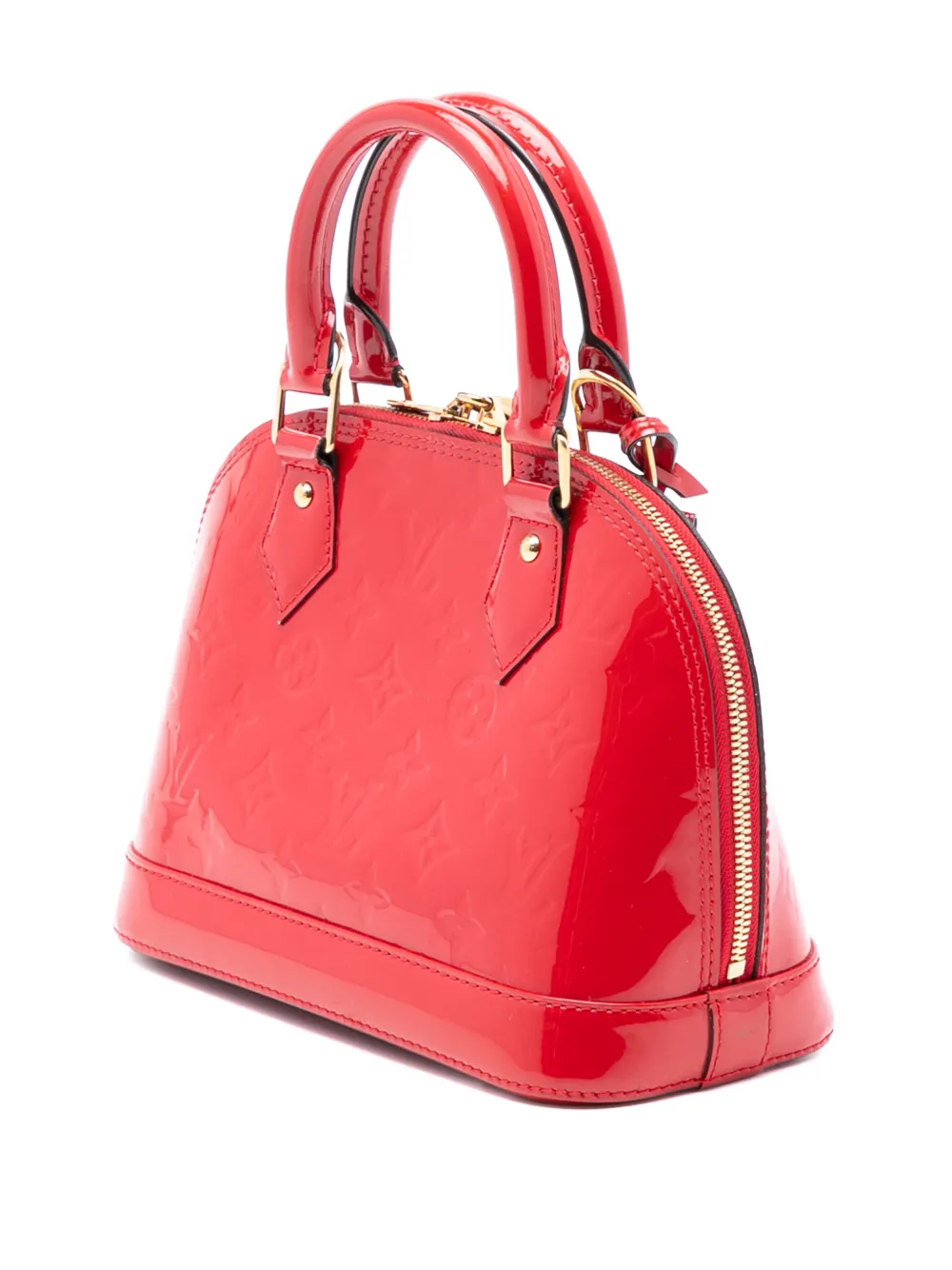 2014 Monogram Vernis Alma Bb Satchel