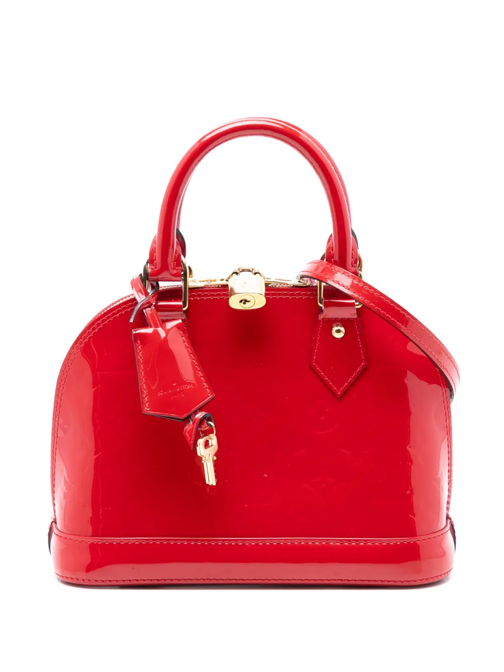 Louis Vuitton Pre-Owned 2014 Monogram Vernis Alma BB satchel - Rosso