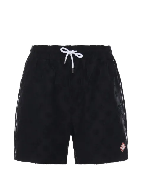 Casablanca towelling monogram shorts
