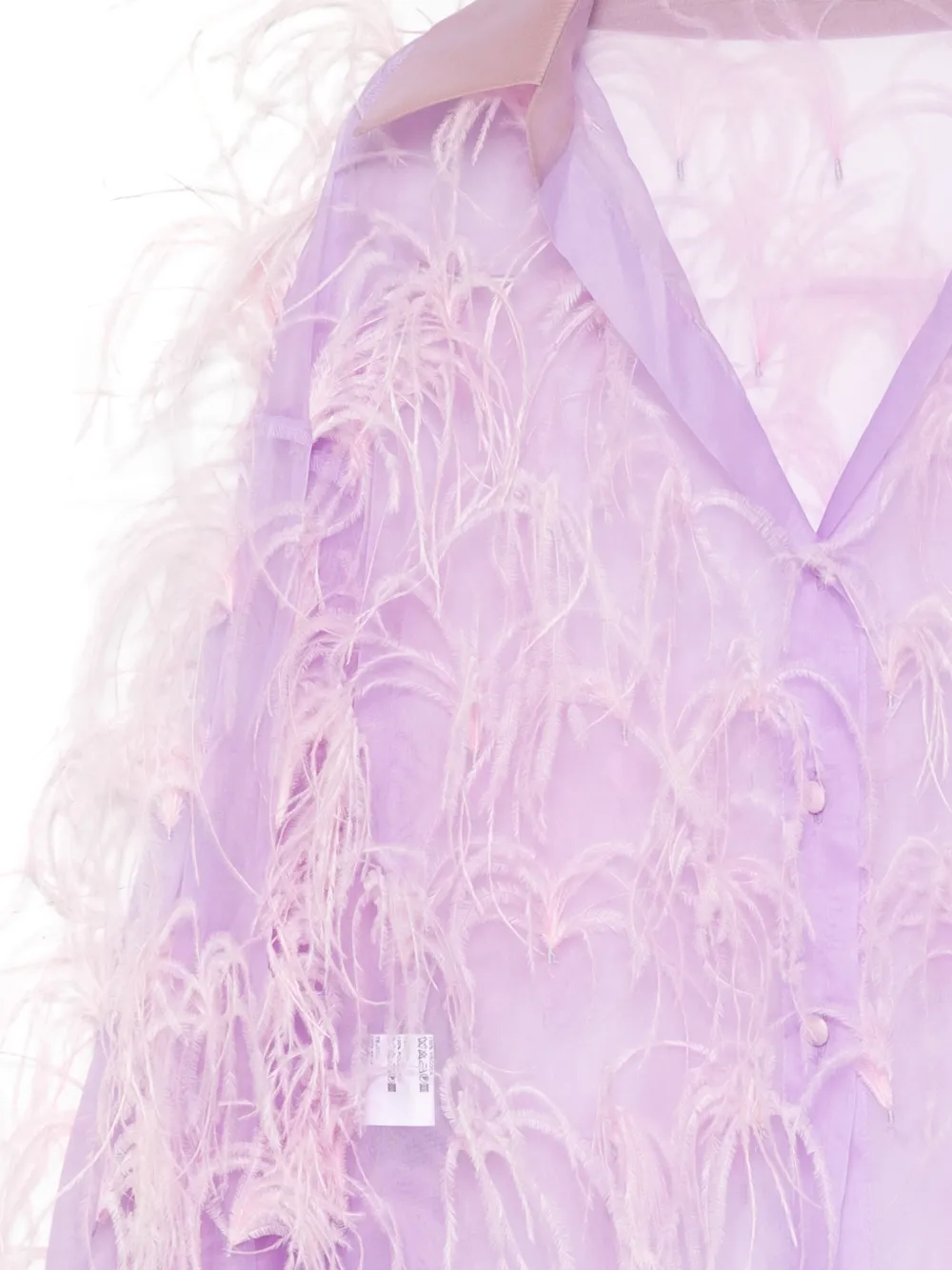 Isabel Sanchis Plume blouse verfraaid met lange mouwen Paars