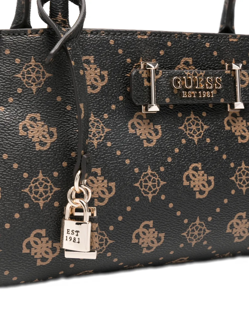 GUESS USA Carrie shopper met logobedel Bruin