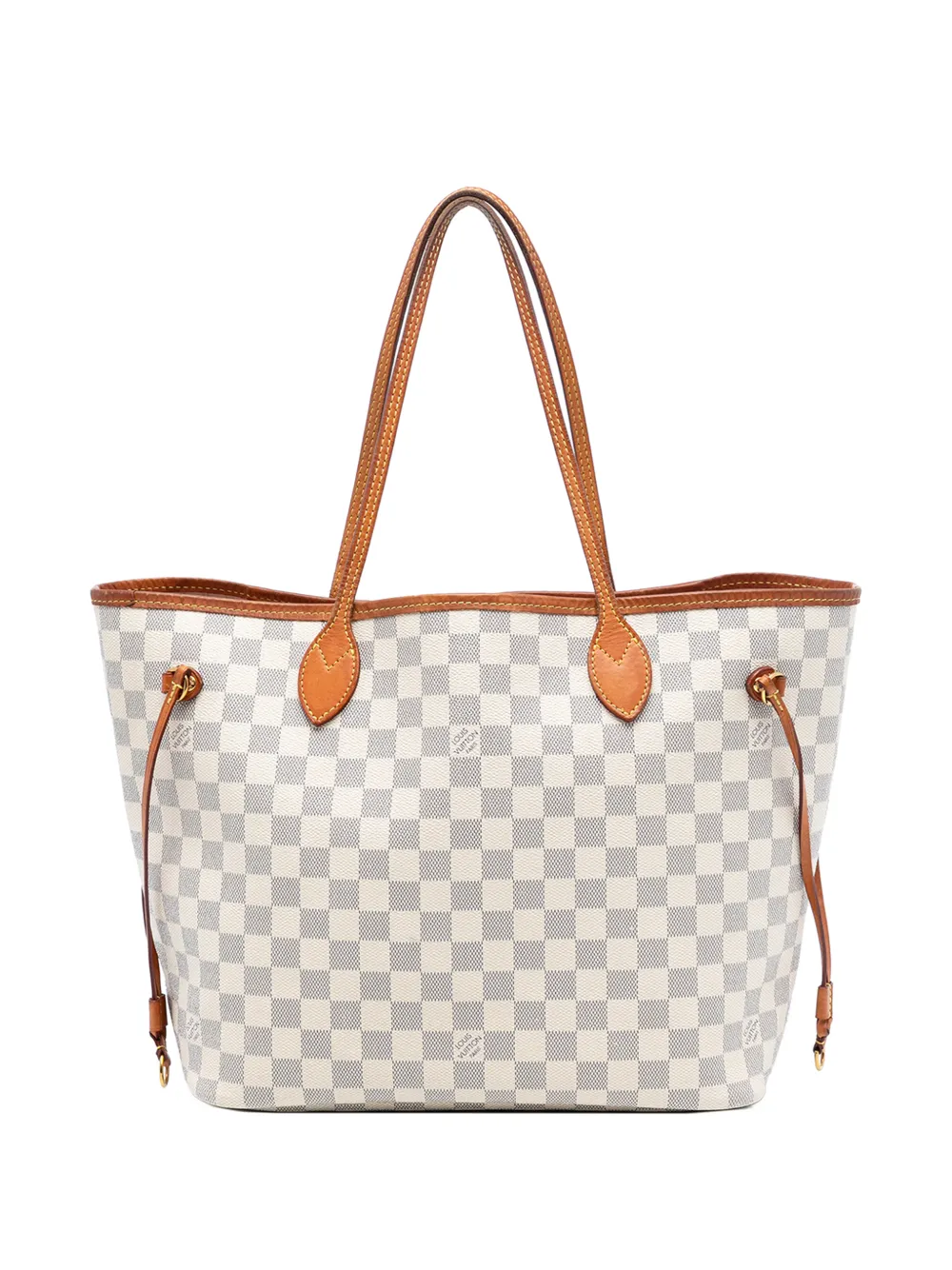 Louis Vuitton Pre-Owned Borsa tote Neverfull MM in tela Damier Azur 2010-2019 - Bianco