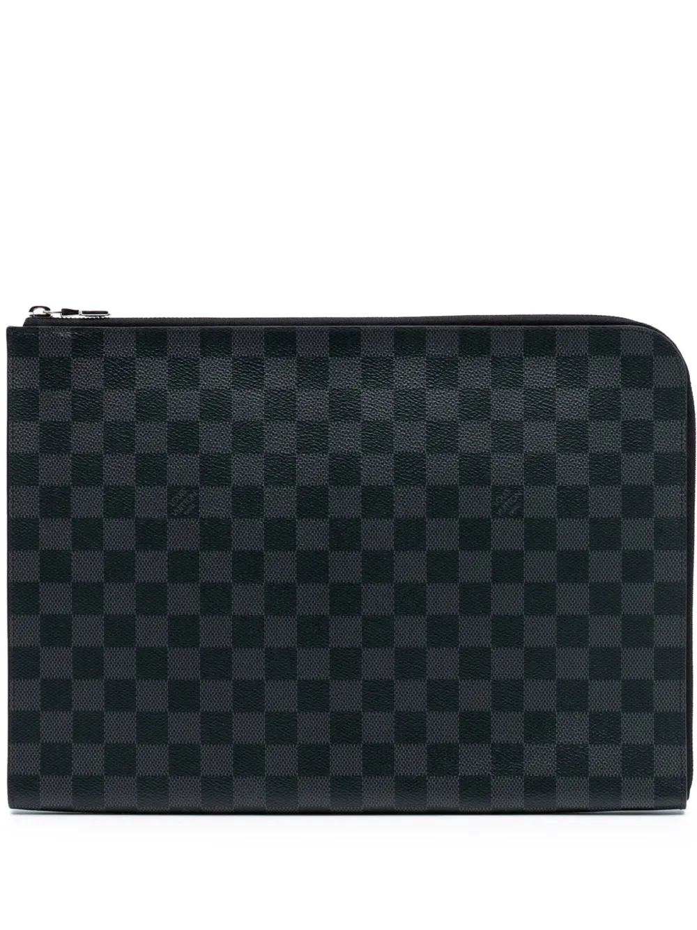 Louis Vuitton Pre-Owned Clutch Pochette Jour GM in tela Damier Graphite 2018 - Nero