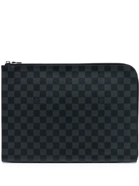Louis Vuitton Pre-Owned 2018 Damier Graphite Pochette Jour GM clutch bag