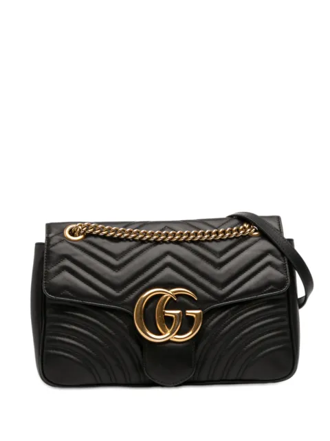 Gucci Pre-Owned 2016-2026 Large GG Marmont Matelasse Leather shoulder bag