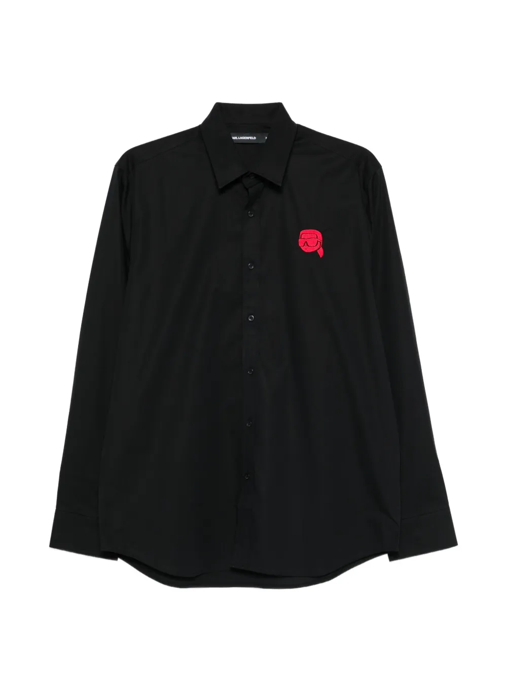 Karl Lagerfeld embroidered shirt - Nero