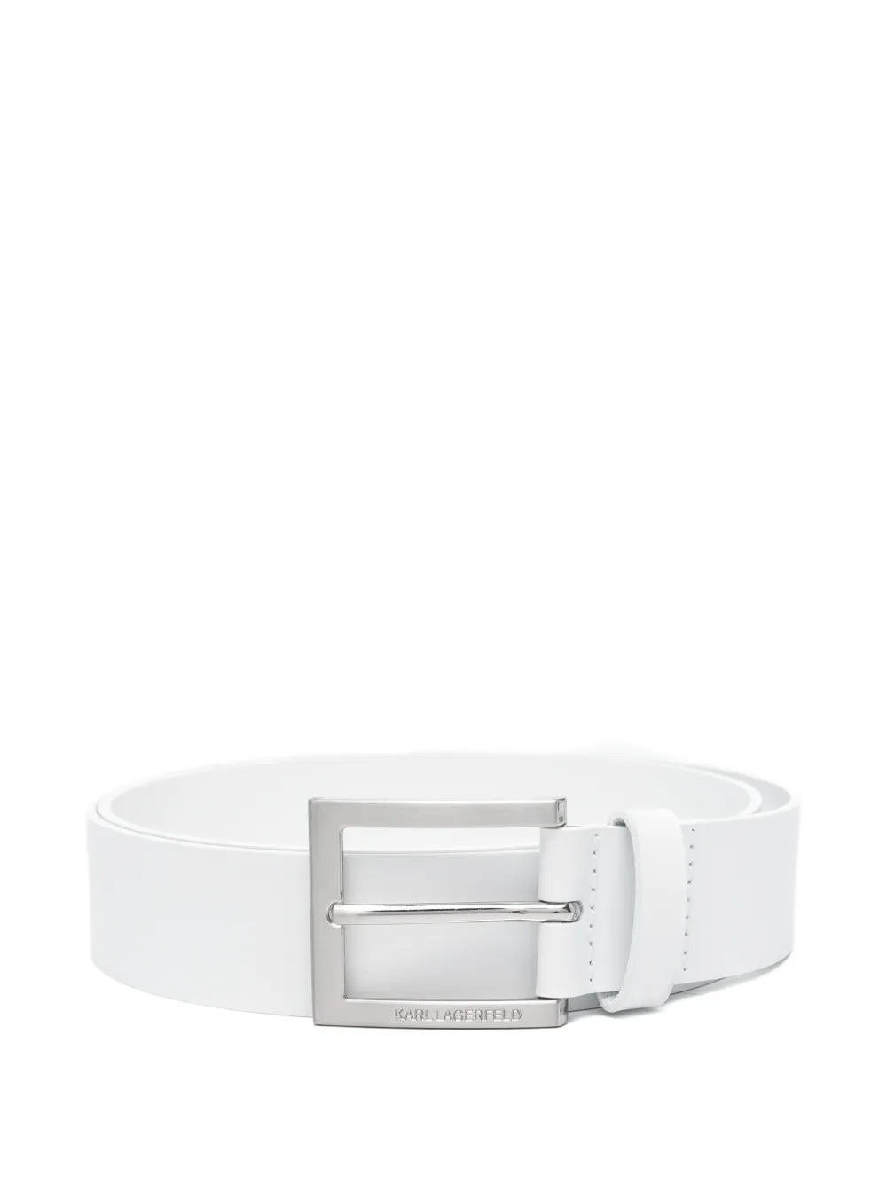 Karl Lagerfeld leather belt - Bianco