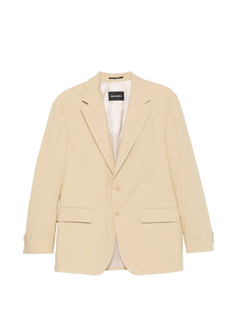 Karl Lagerfeld Easy long-sleeves blazer - Toni neutri