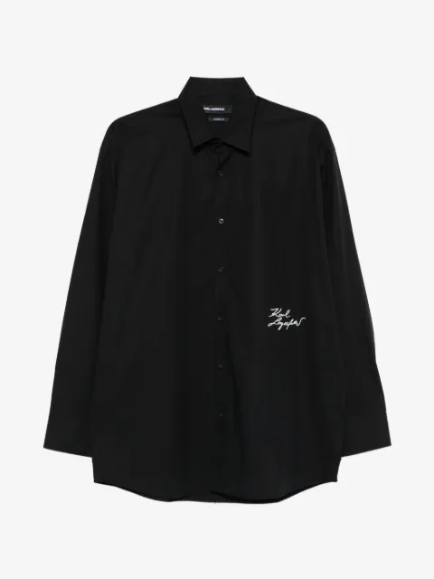 Karl Lagerfeld signature cotton shirt