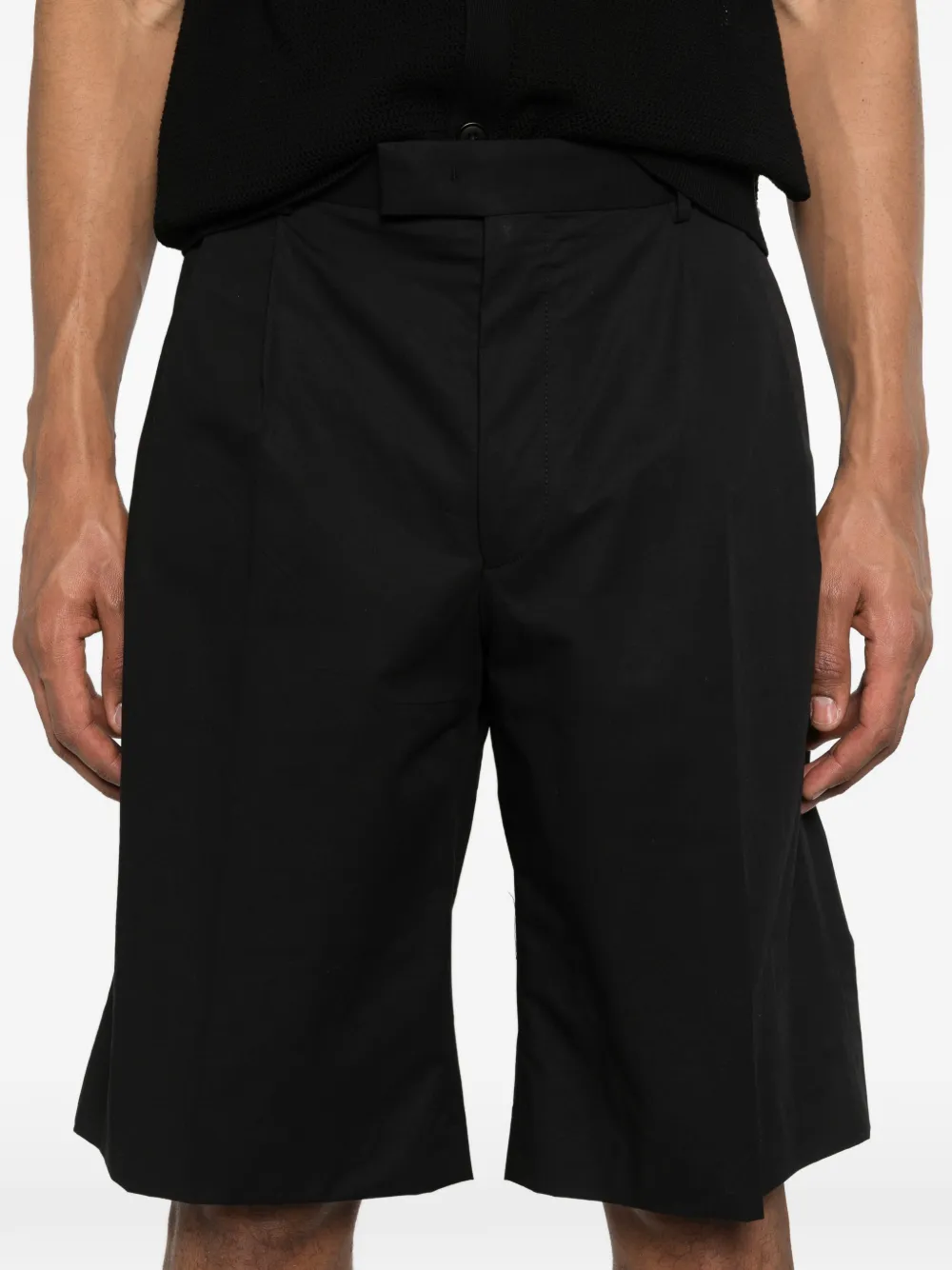 Karl Lagerfeld Geplooide shorts Zwart