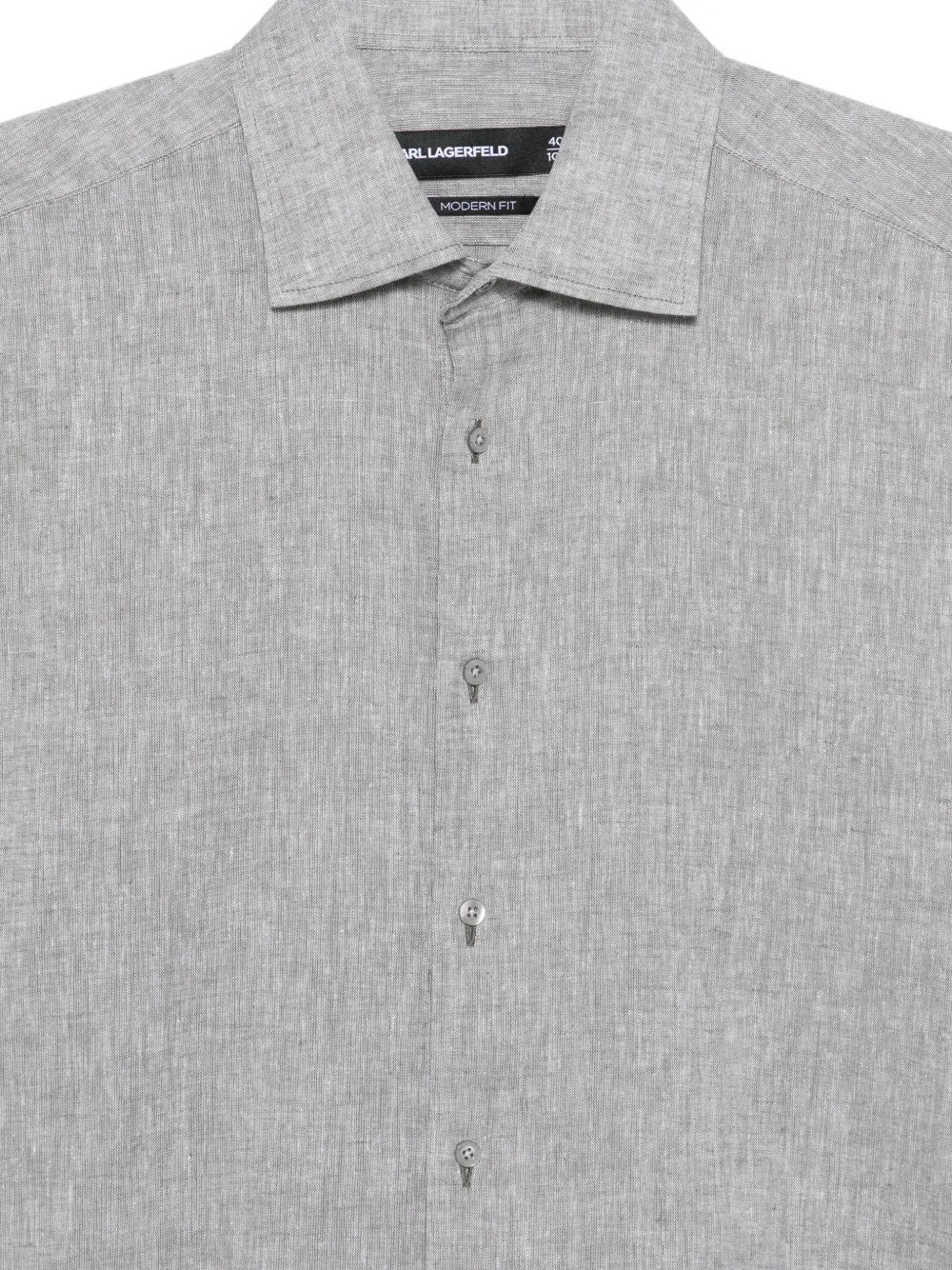 Karl Lagerfeld Modern-fit overhemd Grijs