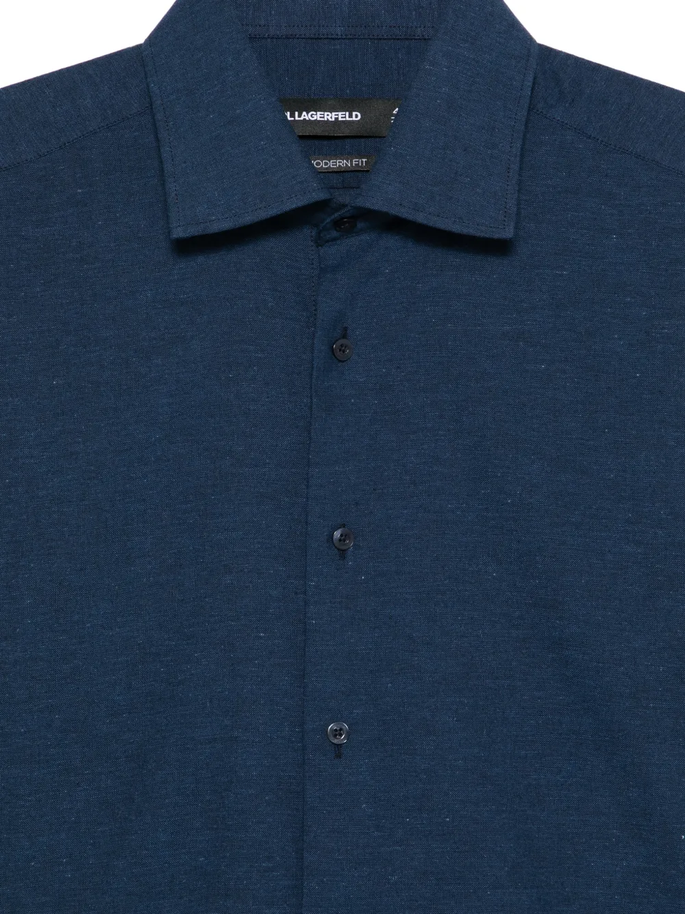 Karl Lagerfeld Modern-fit overhemd Blauw