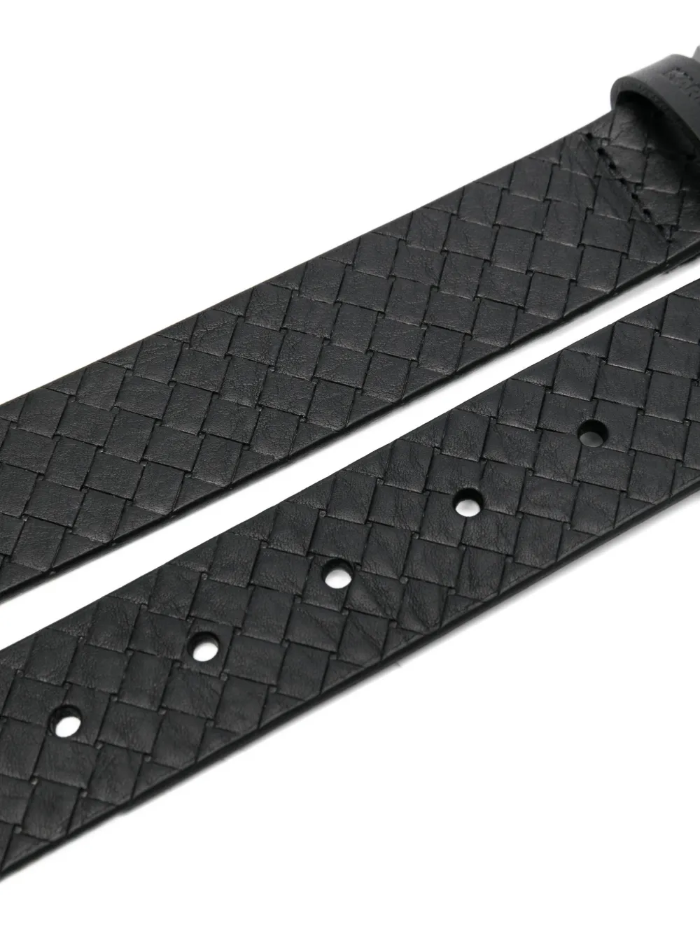 Karl Lagerfeld Leren riem Zwart