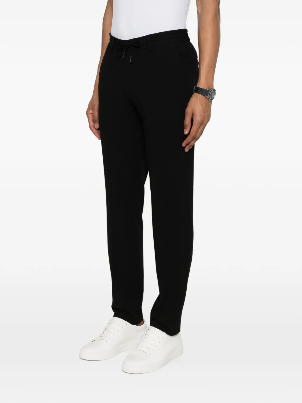  Karl Lagerfeld Drawstring-fastening Trousers - Black 