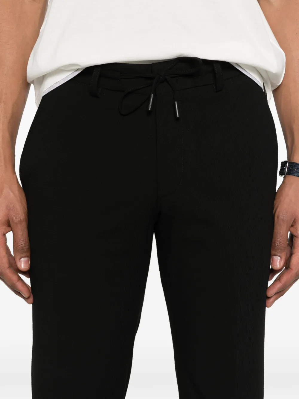 Karl Lagerfeld Broek met trekkoord Zwart