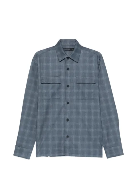 Karl Lagerfeld pocket checked shirt