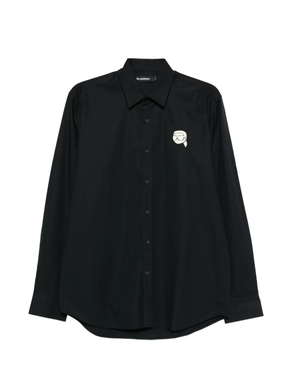 Karl Lagerfeld logo detail shirt - Blu