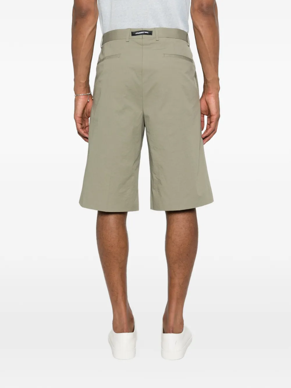 Karl Lagerfeld Geplooide shorts Groen