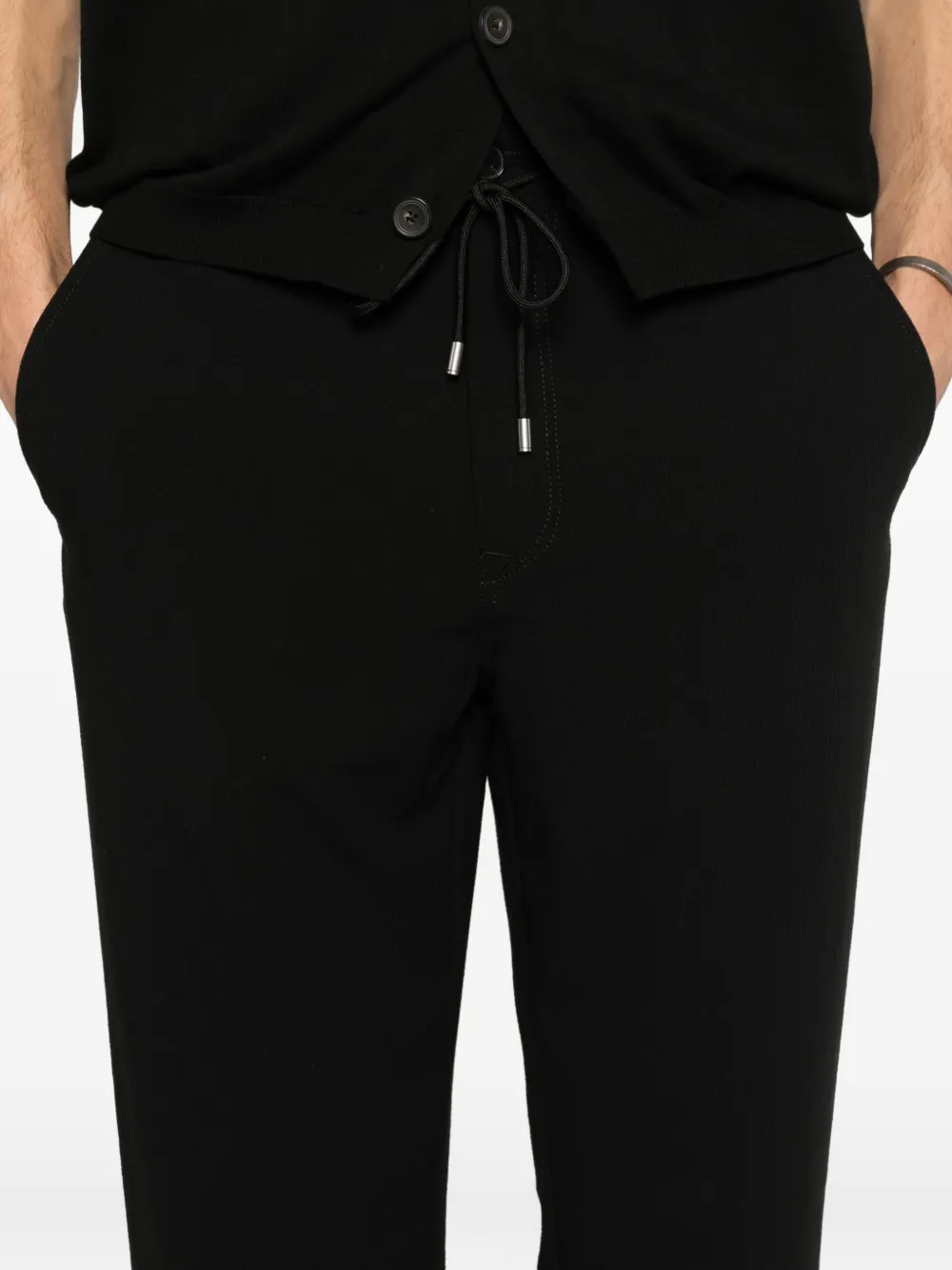Karl Lagerfeld Broek met trekkoord Zwart
