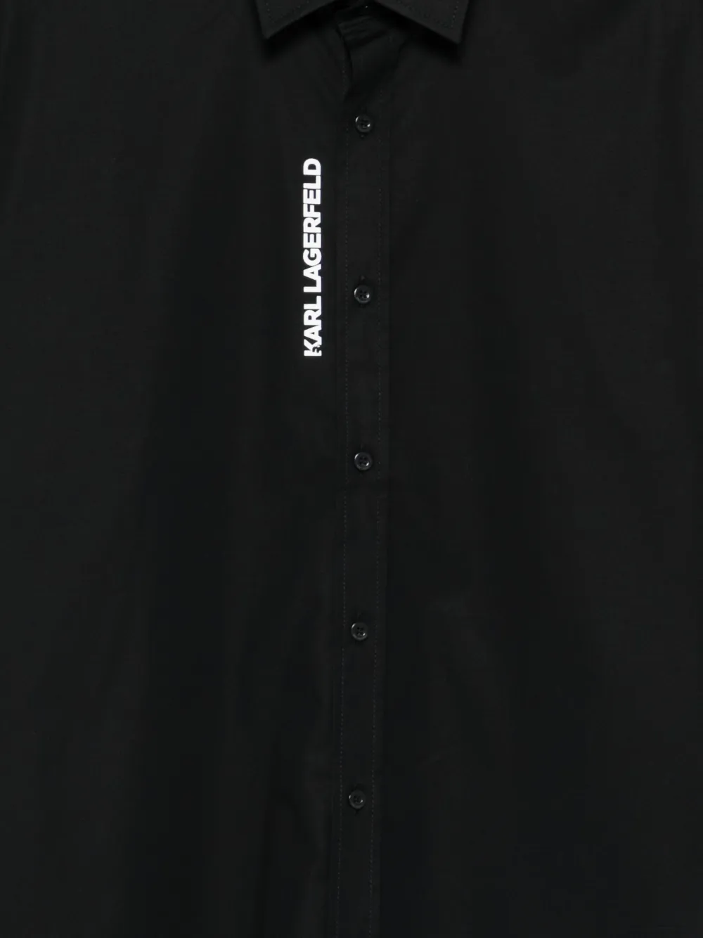 Karl Lagerfeld Overhemd met logodetail Zwart