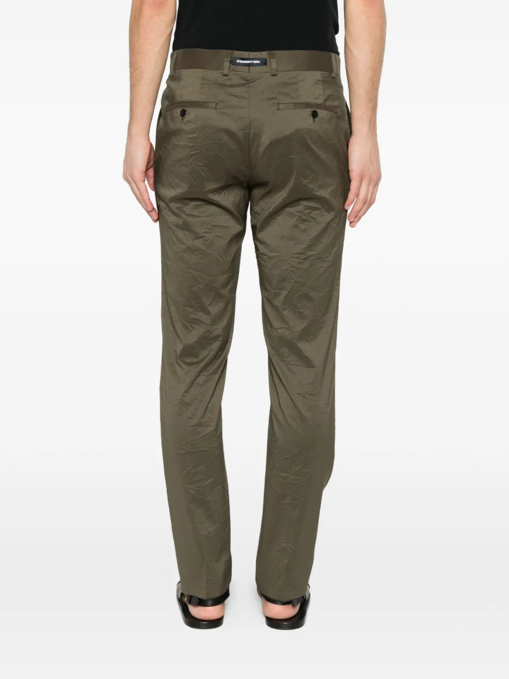 Karl Lagerfeld Road broek met textuur Groen