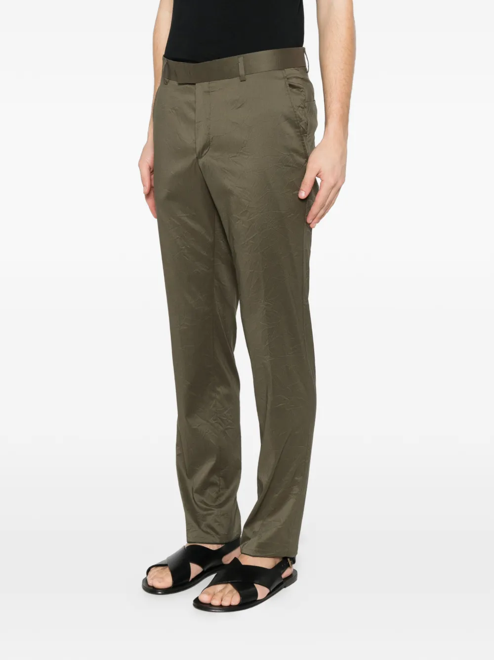 Karl Lagerfeld Road broek met textuur Groen